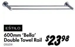 Bunnings 'Bella' Double Towel Rail offer