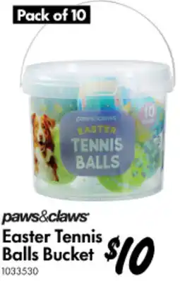 Bunnings paws&claws Easter Tennis Balls Bucket offer