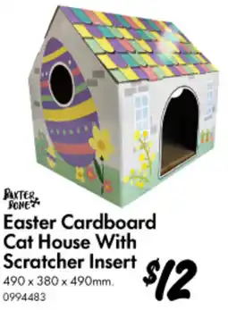 Bunnings Easter Cardboard Cat House With Scratcher Insert offer