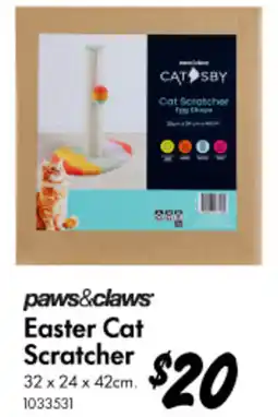Bunnings paws&claws Easter Cat Scratcher offer