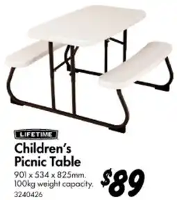 Bunnings Children's Picnic Table offer