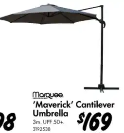 Bunnings 'Maverick' Cantilever Umbrella offer