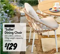 Bunnings 'Soller' Dining Chair offer