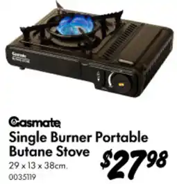 Bunnings Single Burner Portable Butane Stove offer