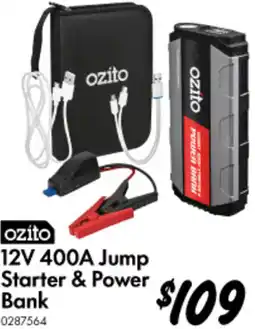 Bunnings lozito 12V 400A Jump Starter & Power Bank offer