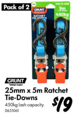 Bunnings Ratchet Tie-Downs offer