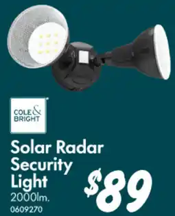 Bunnings Solar Radar Security Light offer