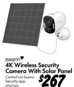 Bunnings 4K Wireless Security Camera With Solar Panel offer