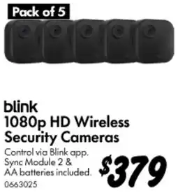 Bunnings 1080p HD Wireless Security Cameras offer