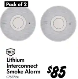 Bunnings Lithium Interconnect Smoke Alarm offer