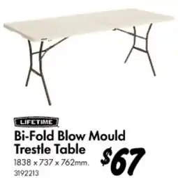 Bunnings Bi-Fold Blow Mould Trestle Table offer