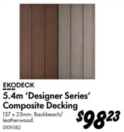 Bunnings 5.4m 'Designer Series' Composite Decking offer