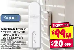 JB Hi-Fi Roller Shade Driver E1 offer