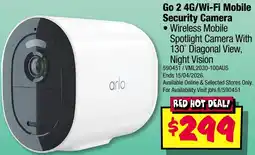 JB Hi-Fi Go 2 4G/Wi-Fi Mobile Security Camera offer