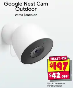 JB Hi-Fi Google Nest Cam Outdoor offer