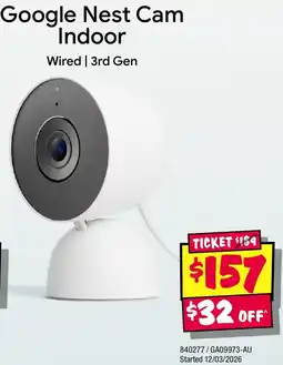 JB Hi-Fi Google Nest Cam Indoor offer