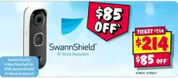 JB Hi-Fi Swann Buddy Video Doorbell 4K With SwannShield Al Voice Assistant offer