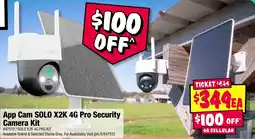 JB Hi-Fi App Cam SOLO X2K 4G Pro Security Camera Kit offer