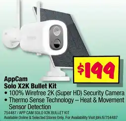 JB Hi-Fi AppCam Solo X2K Bullet Kit offer