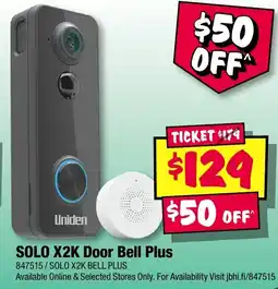 JB Hi-Fi SOLO X2K Door Bell Plus offer