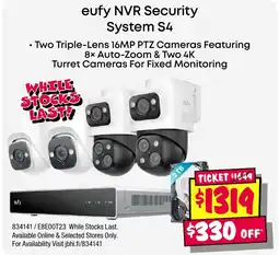 JB Hi-Fi eufy NVR Security System S4 offer