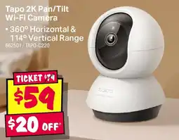 JB Hi-Fi Tapo 2K Pan/Tilt Wi-Fi Camera offer