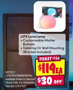JB Hi-Fi LIFX Luna Lamp offer