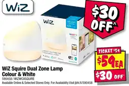 JB Hi-Fi WiZ Squire Dual Zone Lamp Colour & White offer