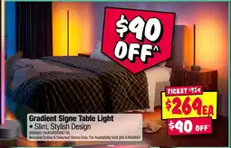 JB Hi-Fi Gradient Signe Table Light offer