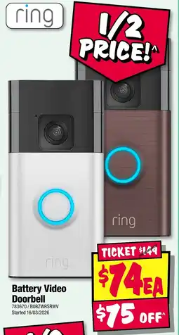 JB Hi-Fi Battery Video Doorbell offer