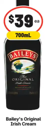 IGA Liquor Bailey's Original Irish Cream offer