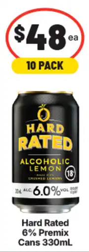 IGA Liquor Hard Rated 6% Premix Cans offer