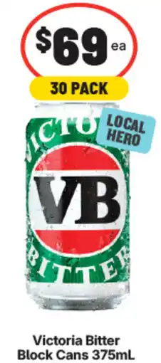 IGA Liquor Victoria Bitter Block Cans offer