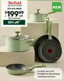 Harris Scarfe TEFAL Vivaceram Ceramic Induction Cookset offer