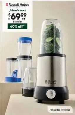 Harris Scarfe RUSSELL HOBBS Power Boost Blender offer
