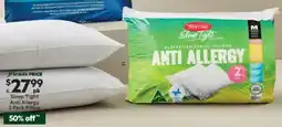 Harris Scarfe Sleep Tight Anti Allergy 2 Pack Pillow offer