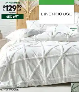 Harris Scarfe Clyde Cotton Chenille Quilt Cover Set offer