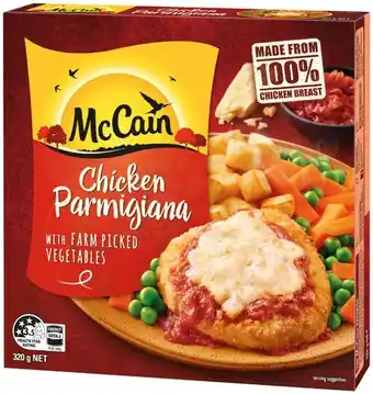 IGA McCain Red Box Frozen Meal Selected Varieties offer
