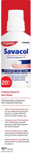 Henry Schein Colgate Savacol Anti-Stain offer