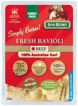 IGA San Remo Fresh Filled Pasta Selected Varieties offer