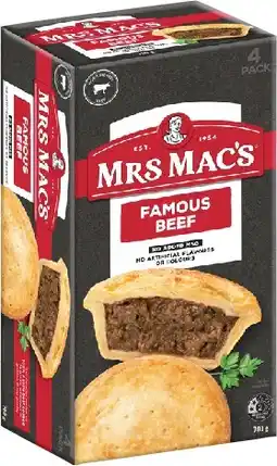 IGA Mrs Mac’s Pies Selected Varieties offer