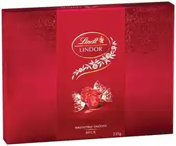 IGA Lindt Lindor Chocolate Gift Box 232‑235g Selected Varieties offer