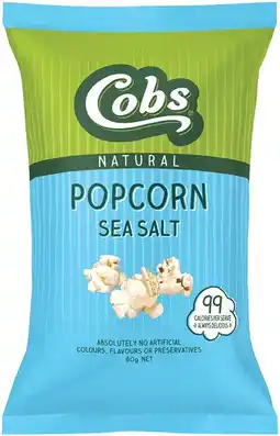 IGA Cobs Natural Popcorn Selected Varieties offer