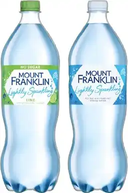 IGA Mount Franklin Lightly Sparkling Water Selected Varieties offer
