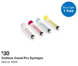 Henry Schein Coltene Canal Pro Syringes offer