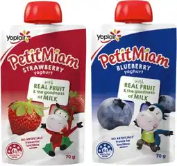 IGA Yoplait Petit Miam Squeezie Yoghurt Selected Varieties offer
