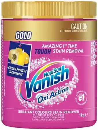 IGA Vanish NapiSan Gold Oxi Action Stain Remover Selected Varieties offer