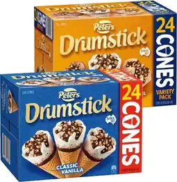 IGA Peters Drumstick or Summer Faves 24 Pack Selected Varieties offer