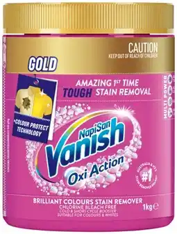 IGA Vanish NapiSan Gold Oxi Action Selected Varieties offer