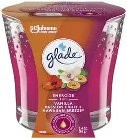 IGA Glade Fragrance Infused Candle Selected Varieties offer
